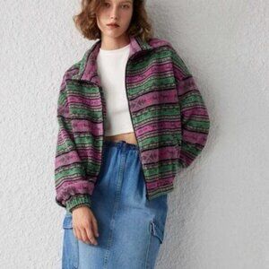 Cider Multicolor Striped Jacket